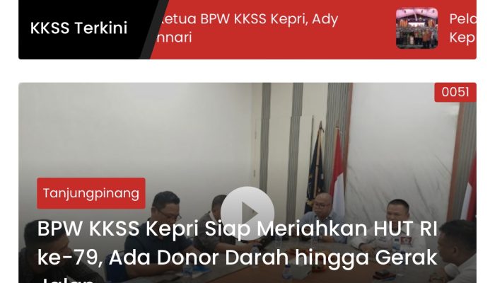 Peluncuran Website KKSS Kepri: Wujud Inovasi dan Komitmen Pelayanan Terbaik